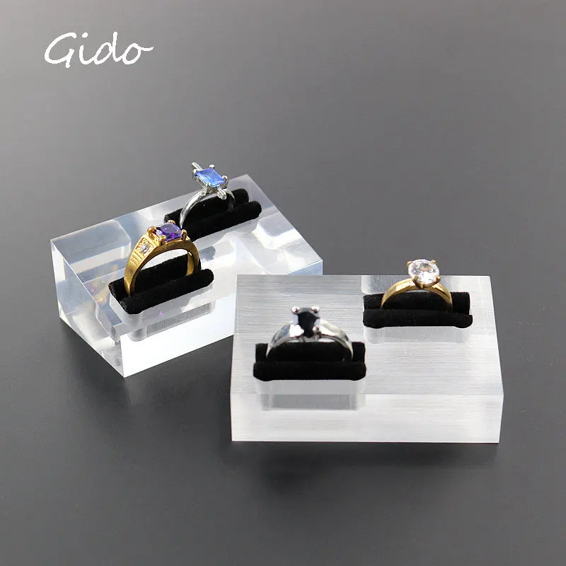 

Jewelry Transparent Ring Storage Holder Bracket Acrylic Display Rack Jewelry Packaging Counter Display