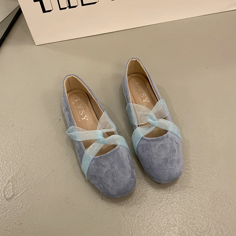 Gentle Wind Ballet Flat Shoes for Women 2026 Autumn New Popular Women's Shoes, Flat, Versatile, Shallow Loafers