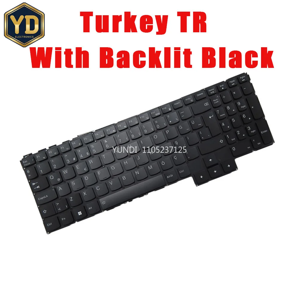 

YD Laptop Keyboard For Lenovo For Ideapad For Gaming 3-15IMH05 3-15ARH05 3-15ACH 5-17ARH05 17IMH05 Turkey TR US With Backlit Bla