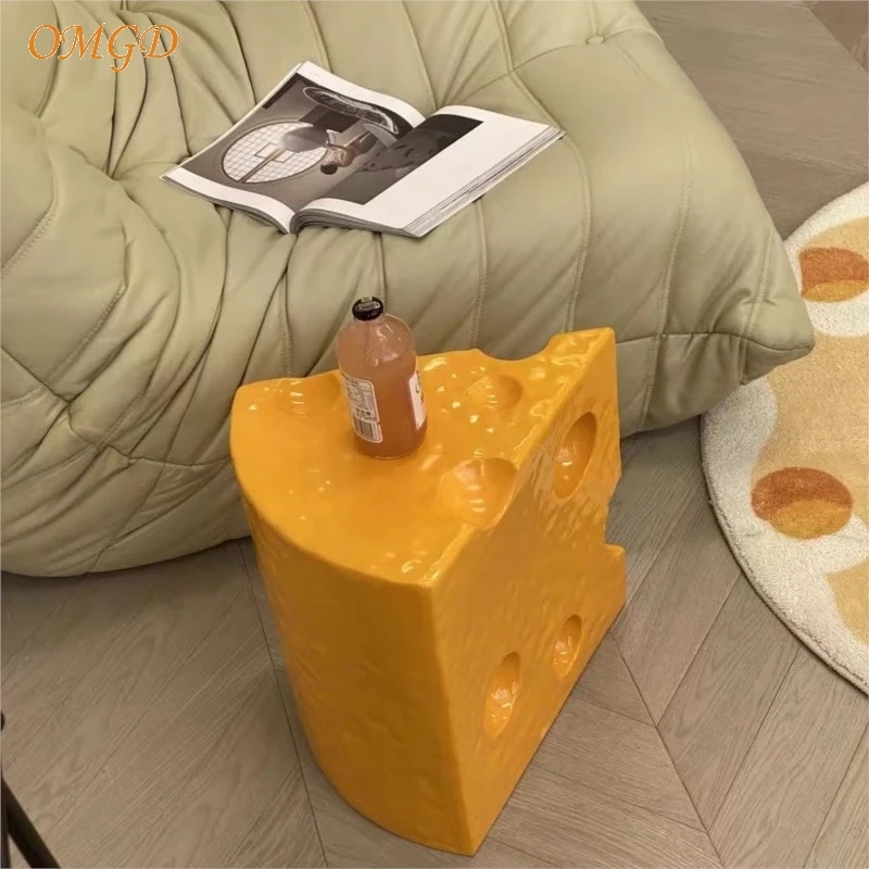 OMGD Trendy Home Cheese Cheese Stool Home Doorway Shoeshine Stool Netroots Creative Living Room Tea Table Sofa Side Table News