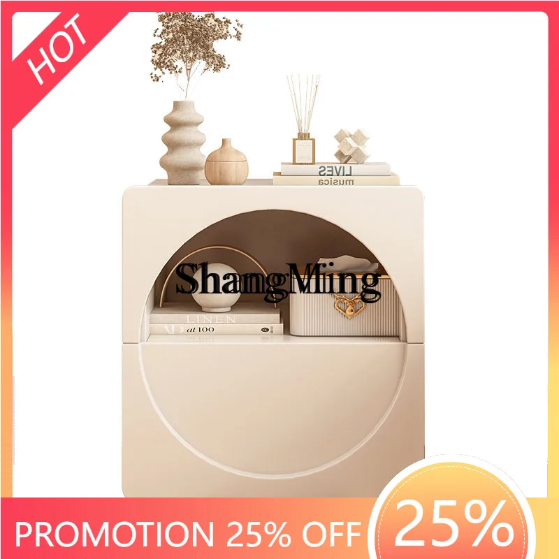 

CL Bedside Table Modern Simple Bedroom Storage Rack SimpleeNew Storage Small Cabinet