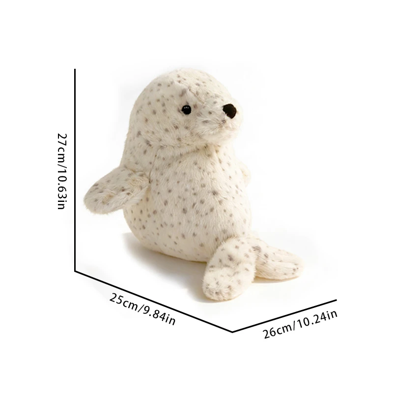 Cute Sea Snail Plush Toy Stuffed Doll Cartoon Animal Conch Sea Seal Toy Birthday Gift Christmas Present
