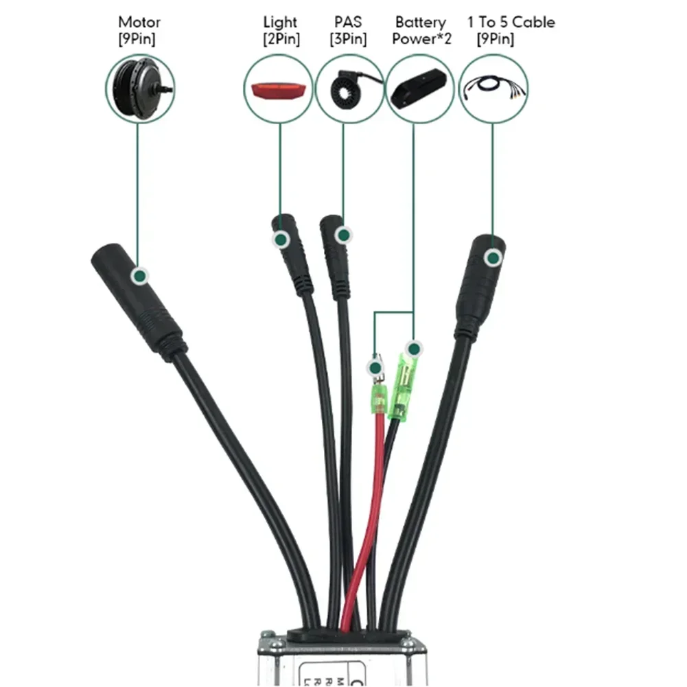 

E-Bike E-Bicycle Controller Waterproof 350W Brushless Motor Controller DC 36/48V E-bike Electric Bicycle KT-17A