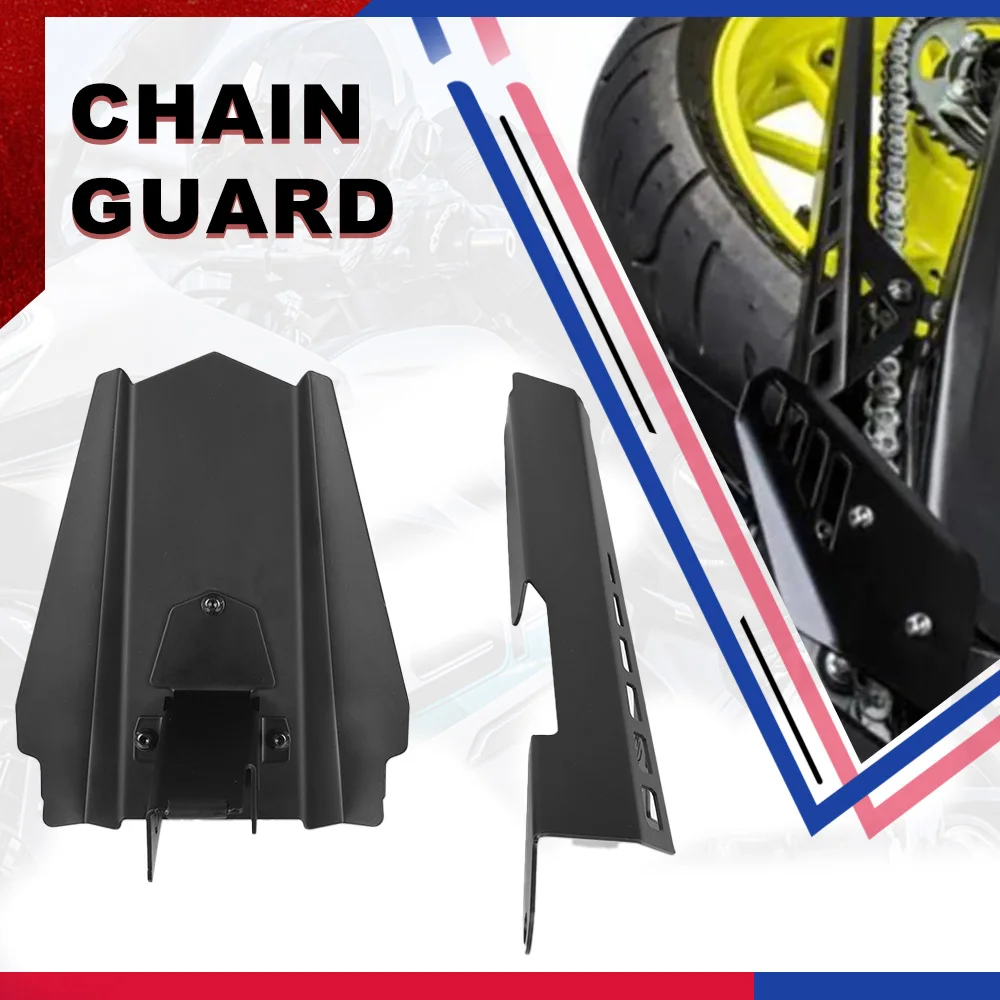 Image of Für YAMAHA MT-07 MT07 TRACER 700 7 GT Kettenschutzabdeckung Hinterer Kotflügel Reifenschutzblech FZ-07 XSR 700 XTribute YZF R7 XSR700