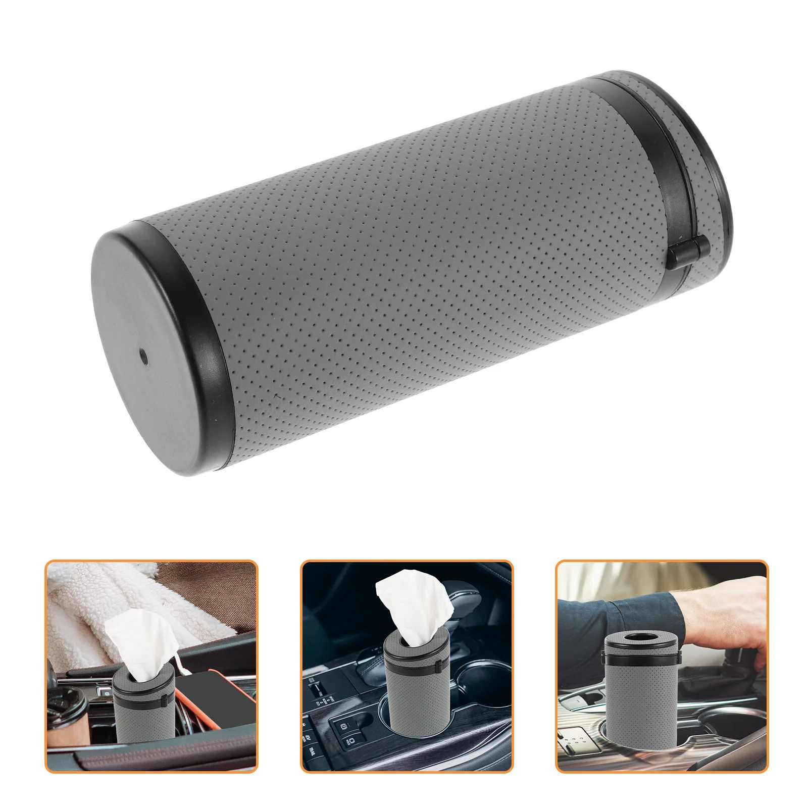 

Bling Tissue Holder Car Universal Compact Storage Box Round Paper Towel Organizer Cup Holder Desktop Visor Mount Travel