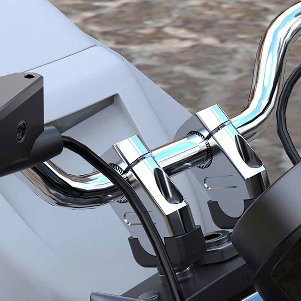 

Motorcycle Handlebar Riser Bar Mount Handle Clamp Universal 28mm 22mm Handlebar Riser Mount Clamp Motorcycle Accessories