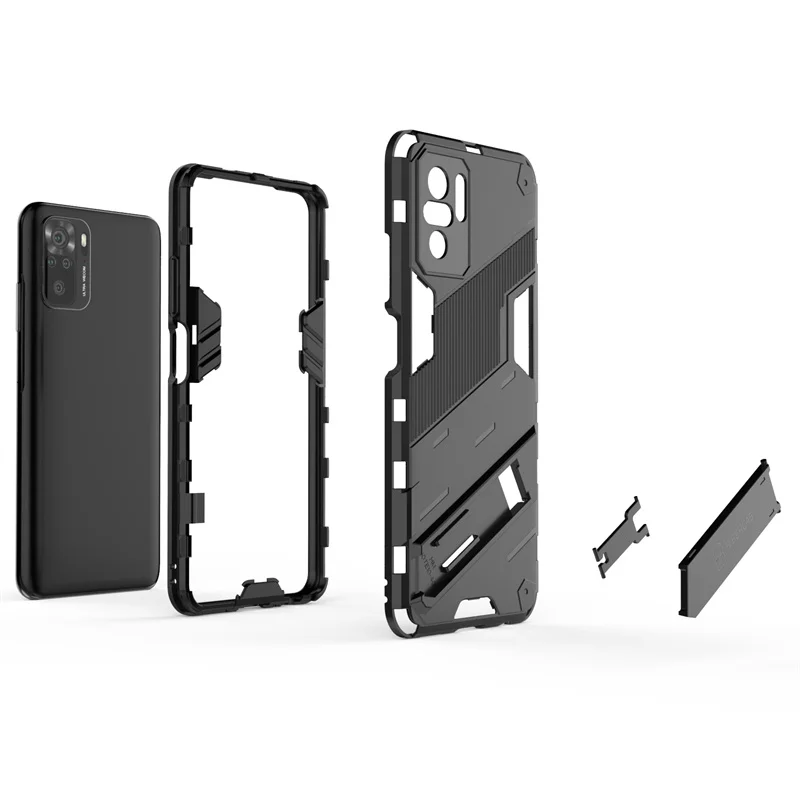 For Xiaomi Redmi Note 10 10S Case Magnetic Holder Kickstand Armor Back Cover For Redmi Note 10 Pro Max Note10 S Phone Cases