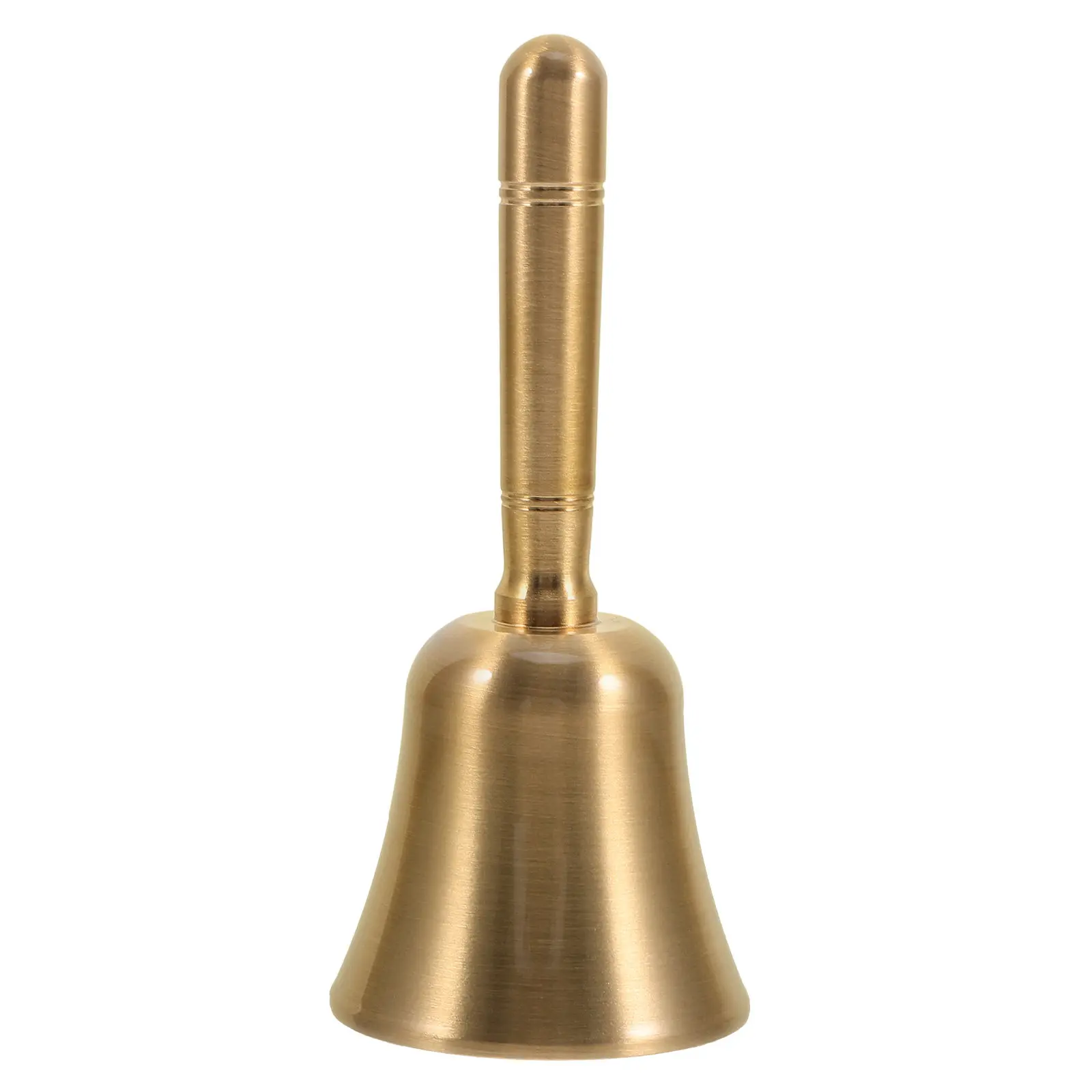 Christmas Hand Bell Brass Material Compact Design Clear Resonant Sound Festive Decoration Bell for Home Office Hotel Apartment