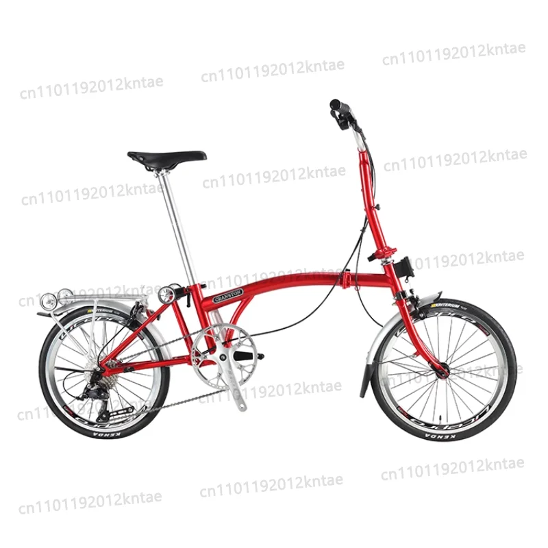 20 inch small cloth 9 speed triple folding bicycle portable retro super light female variable speed bicycle adult