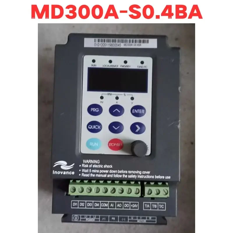 

Second-hand MD300A-S0.4BA MD300A S0.4BA Inverter Tested OK