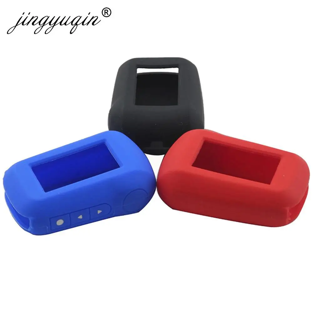 jingyuqin A92 Silicone Case for Starline A95 A94 V62 A62 A64 LCD Remote Two Way Car Alarm System Silicone Key Cover