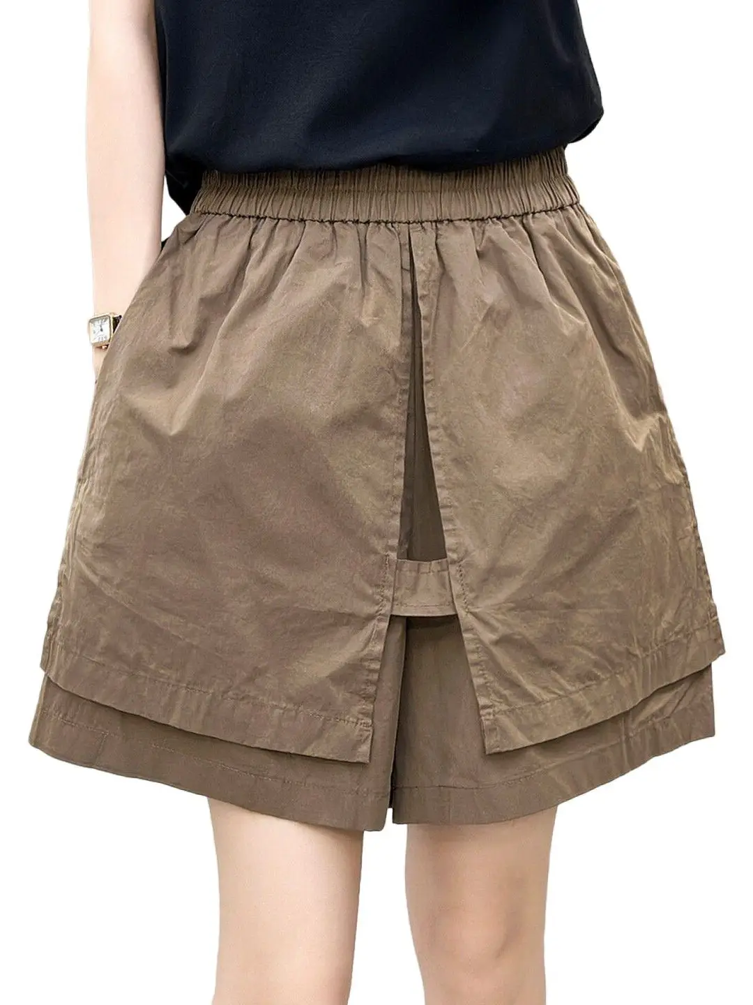 Korean Style High Waist Wide Leg Pants Women's Summer plus Size Slimming Casual Trousers Fashionable All-Match Shorts