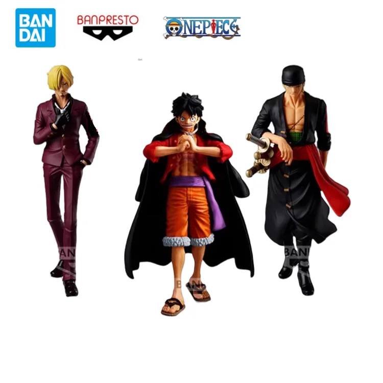 Bandai в наличии, оригинальная коробка, цельный Monkey D. Luffy Sanji Roronoa Zoro, гаражный комплект, персонажи аниме, экшн-фигурка
