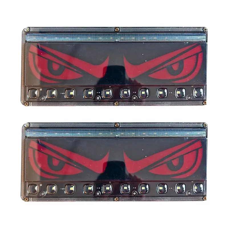 ABHX-Led High Brightness Waterproof Brake Light Anti-Tailgating Combination Car LED Rear Tail Light Running Turn Signal