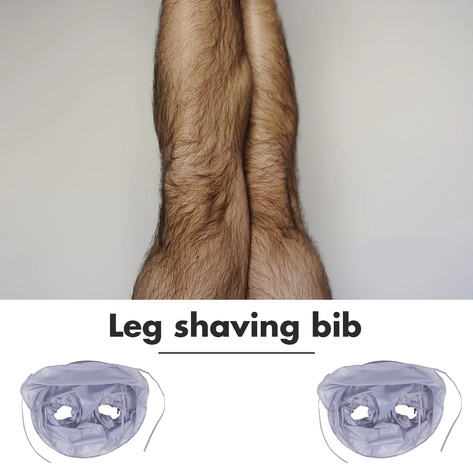 

Leg Shaving Bib For Men Polyester Foldable Body Hair Apron Beard Trimming Hair Catcher Shaving Cape Home Barbershop Use