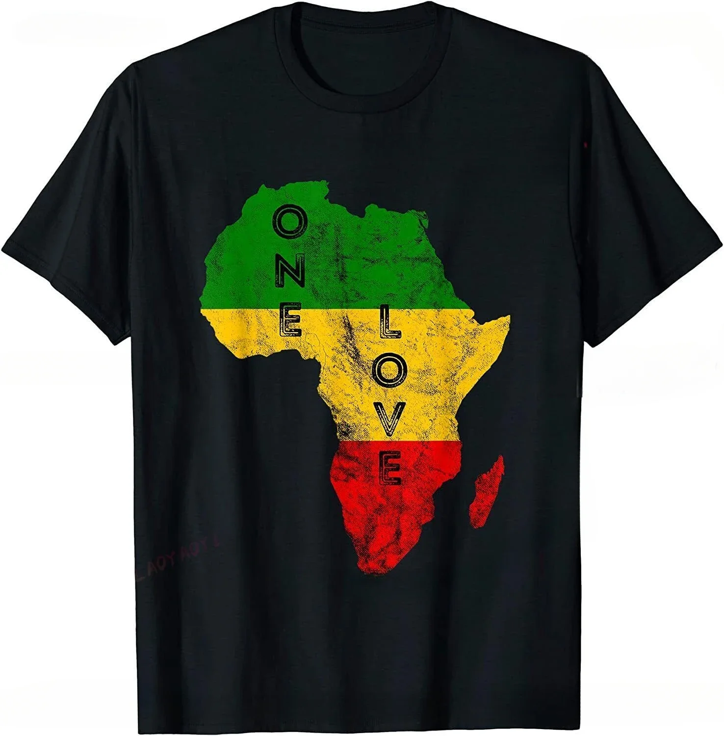 Clothes 90s Hipster Short Sleeve shirts for Men Cotton Cool Tshirt Hipster Reggae Africa Map Rasta Regae Music Vintage T Shirt