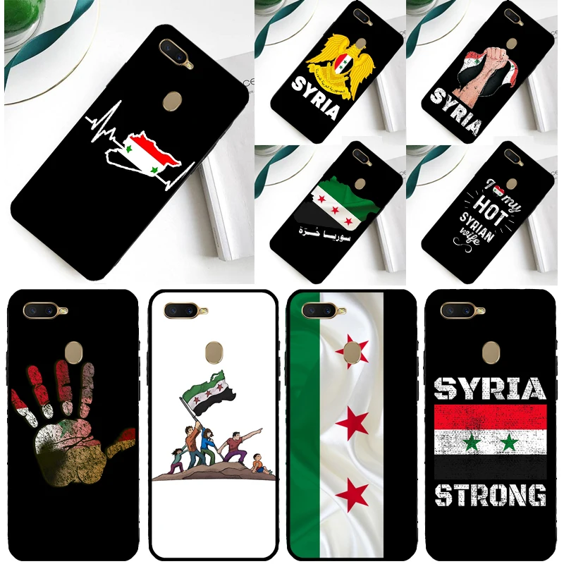 Syrian Syria Flag Phone Case for OPPO Find X5 X3 Pro A74 A54 A94 A83 A91 A93 A31 A53 A5 A9 A15 A52 A72 Cover