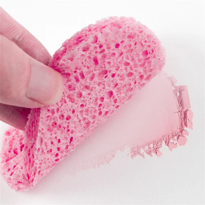 10/50/100PCS Reusable Facial Sponges Pad Heart Shape Compressed Facial Natural Facial Cleansing Pads Exfoliating For Cleansing ﻿