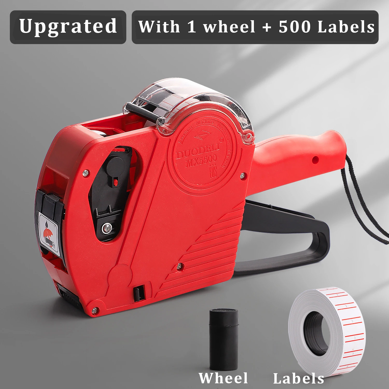 MX-5500 MX5500 8-cijferig draagbaar prijskaartjepistool met 1 inktcoderingsmachine voor winkels Supermarkt $ € £ ₽ Kg