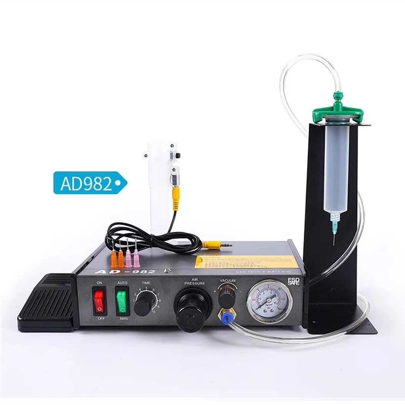 Imagem -06 - Semi-automático Líquido Cola Injeção Dispensadora Máquina Manual Pedal Dispensador Resina Epóxi 983a 110v 220v