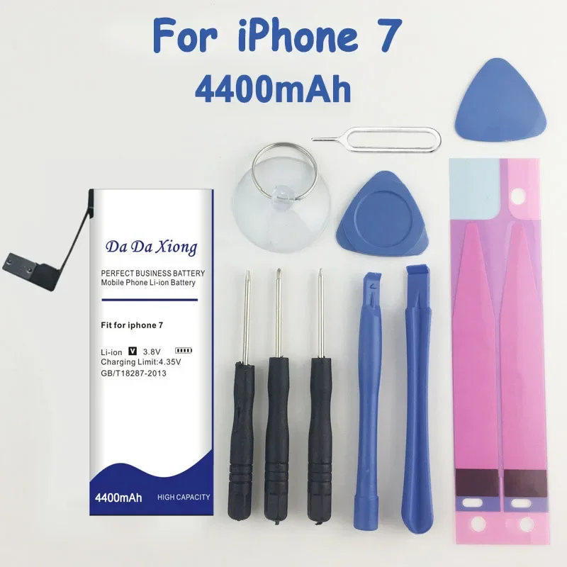 Bateria o dużej pojemności 4400 mAh do iPhone 7 7G Iphone 7 Plus 7 Plus Iphone 7 z narzędziami do naprawy i instalacji jako prezent