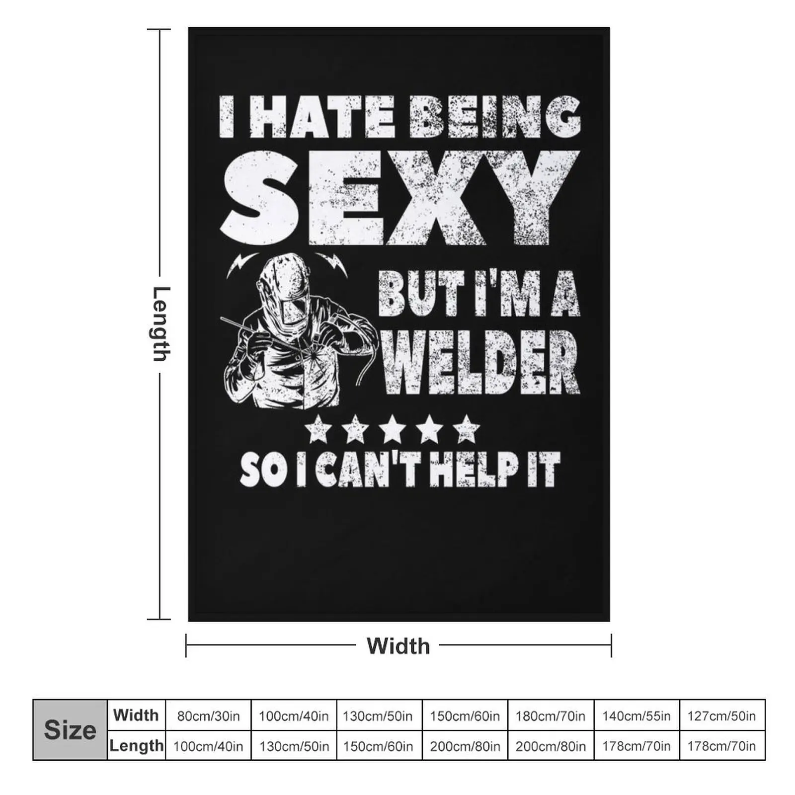 I Hate Being Sexy But I'm A Welder for Men Women Throw Blanket Designers Decoratives warm for winter Blankets