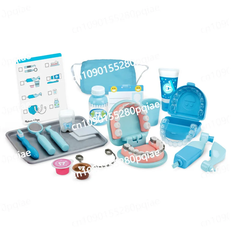 

Super Smile Dentist Kit with Pretend Play Set of Teeth and Dental Accessories (25 Toy Pieces)