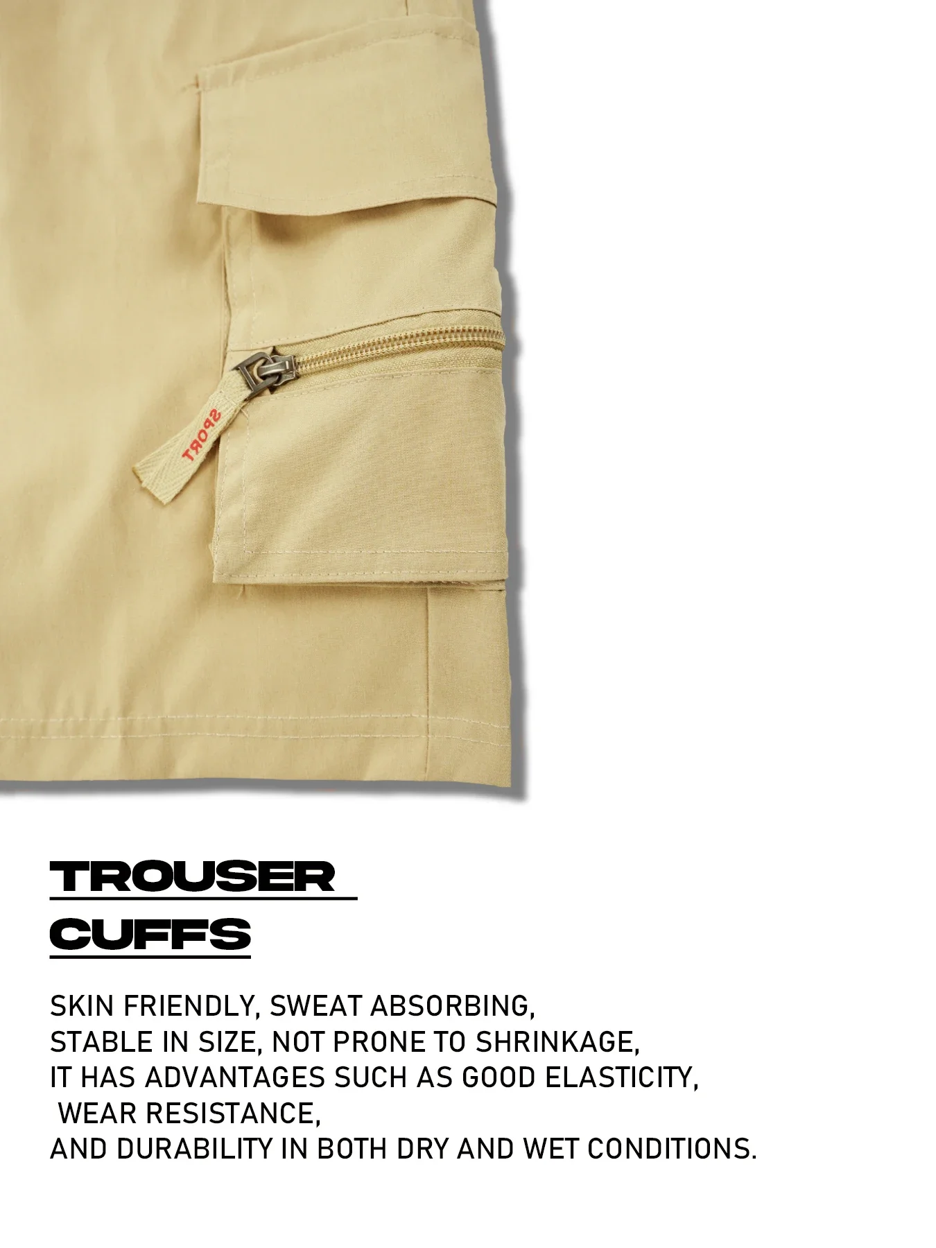 Outdoor Cargo-Shorts, Herren-Overall, Shorts mit elastischem Bund, Radlerhose, Shorts mit mehreren Taschen, lockere Arbeitshose, Strand- und Sportshorts, bedruckte Hose. – Detail 8