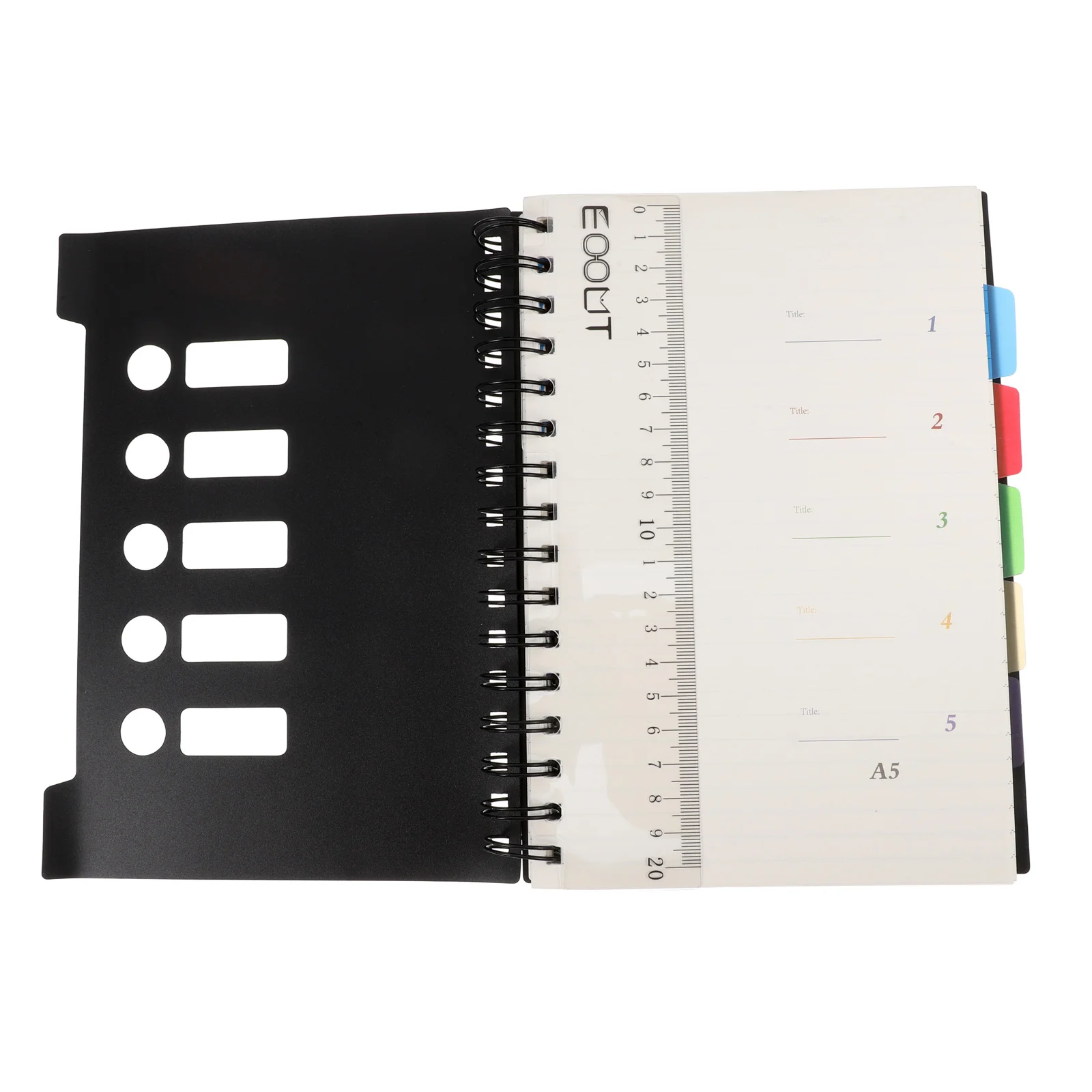 

Divided Page Notebook Notebooks Spiral School Supplies College Essentials Office Binder