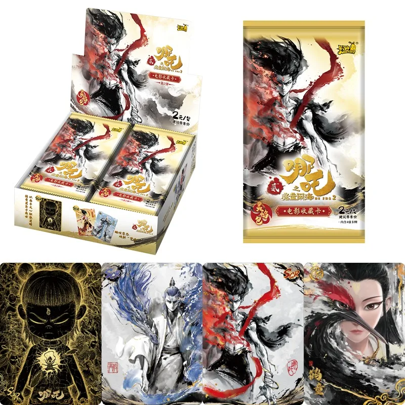 

KAYOU Genuine Nezha Cards Devil Boy Conquers The Dragon King Series Flame Pack Movie Anime Collection Cards Toys Gifts