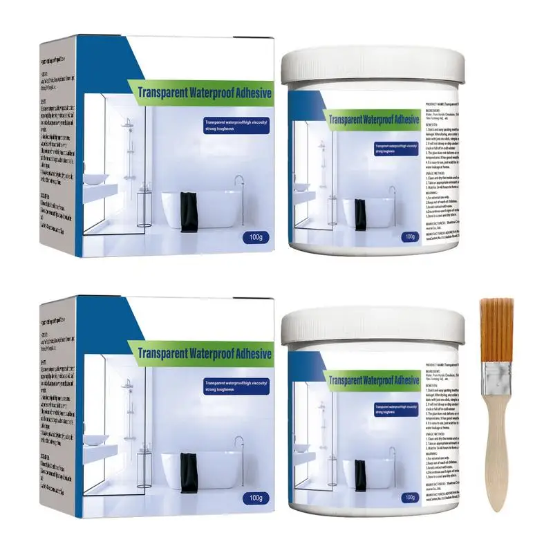 Strong Transparent Waterproof Glue Anti Leakage Sealant Paint Strong Bonding Coating Agent For Roof Bathroom Kitchen and Tiles