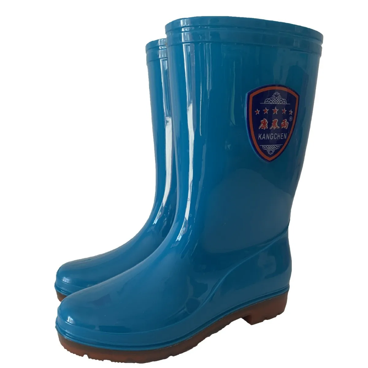 

Spring Autumn Ladies Rain Boots Anti-Slip Wear-Resistant Cow Tendon Bottom Medium High Water Shoes Kitchen Work Boots Car Was...