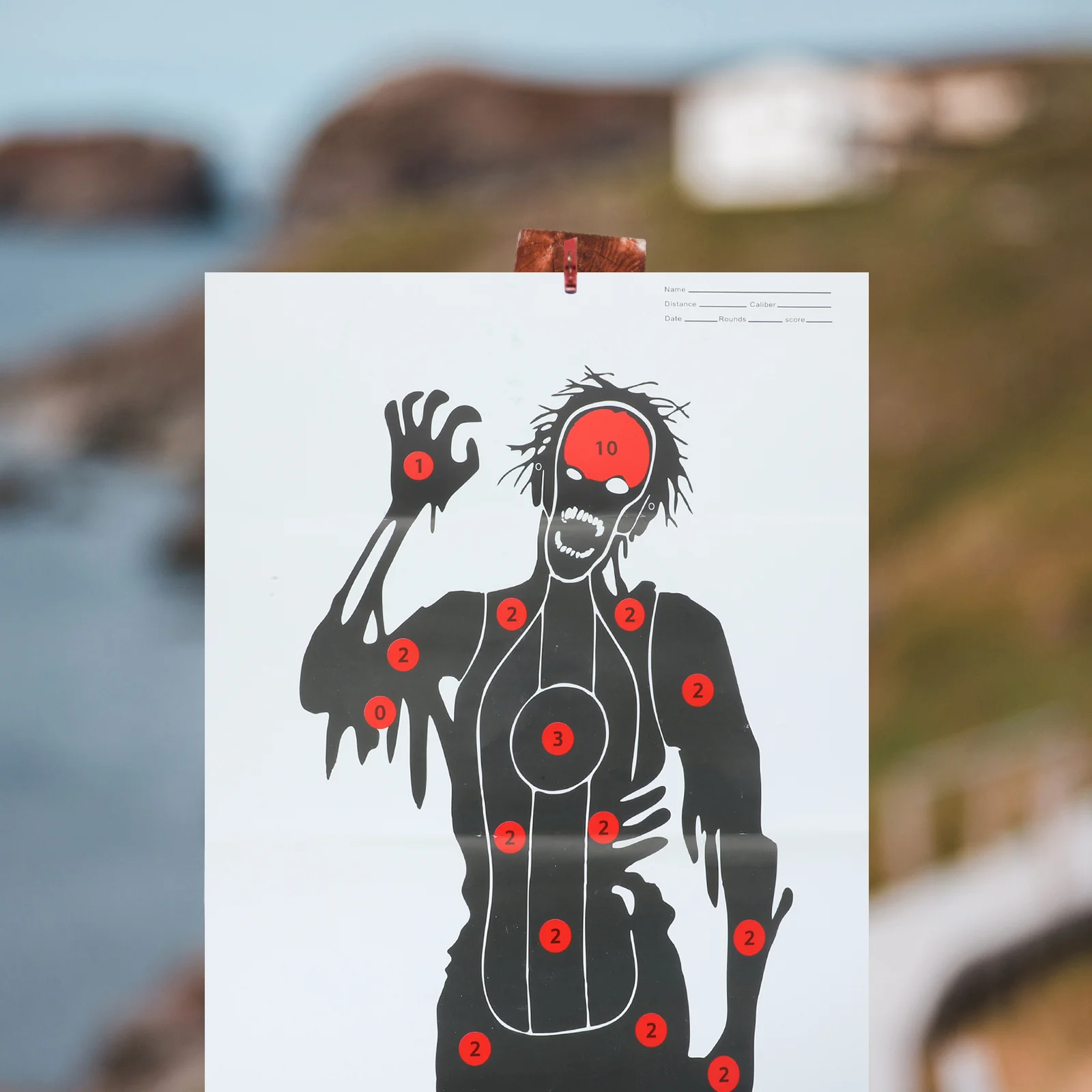 2 Sheets Game Target Paper Creative Labels Professional Practice Body Spot Training Sports Papers Targets for