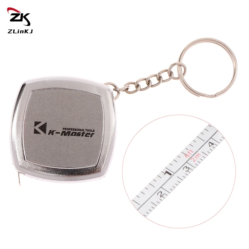 2 Meters Small Tape Measure Key Ring Small Steel Tape Measure Mini Pocket Portable Compact Carry Around 1pc Mini Tape Measure