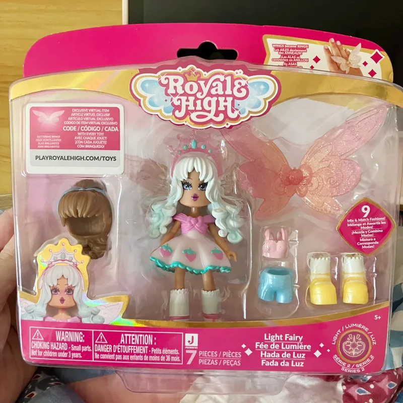 

In Stock Genuine Royale High Dress Up Doll DlC Code Wing Girl Doll Toy Set Fashion Game Decoration Handmade Toy Doll Girl Gift