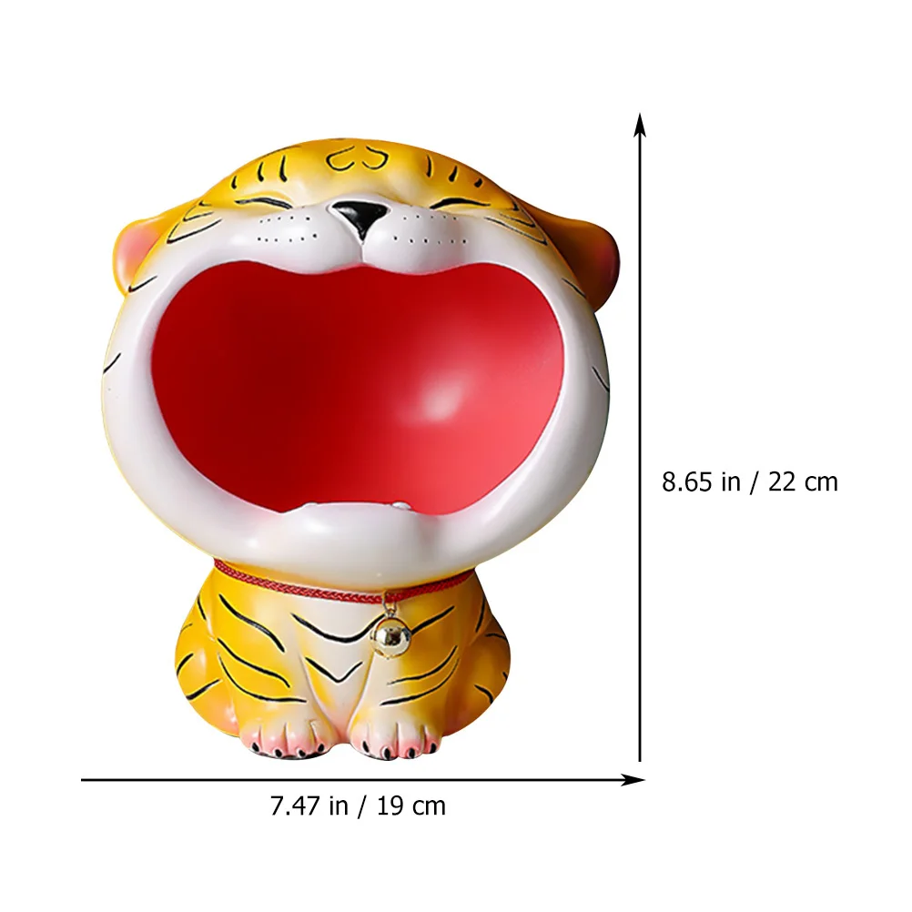 

Tiger Decoration Floor Statues Home Tigers Shape Adorn Mascot Accessories Tiger-shaped Holder