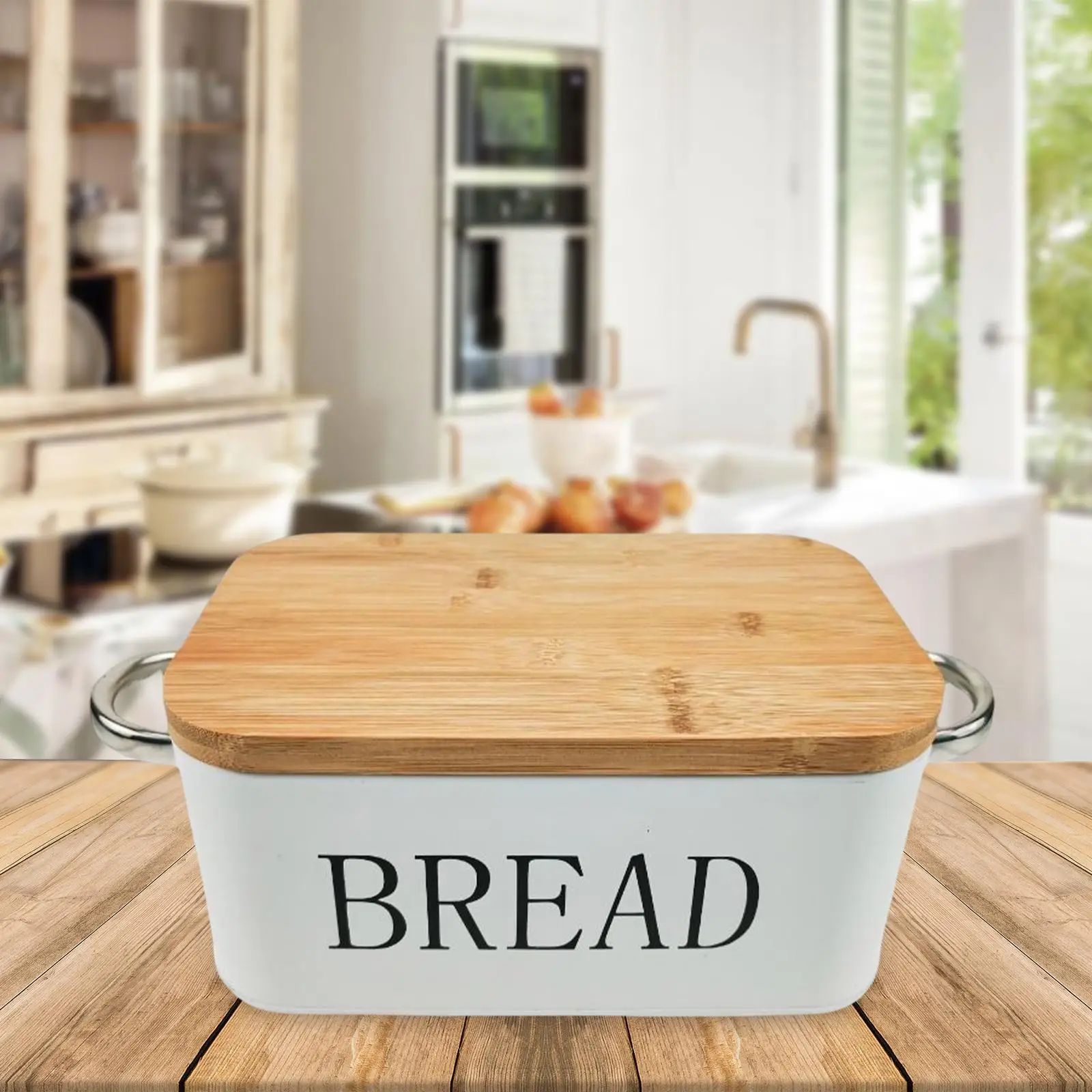 Retro Bread Storage Container Kitchenware Storage Box Counter Bread Box for Coffee Shop Kitchen Counter Donuts Cookies Bread