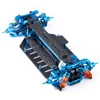 AXSPEED 섀시 프레임 바디 쉘 조립 세트, 금속 및 플라스틱/탄소 섬유, Tamiya TT02 1/10 RC 모델 자동차 업그레이드 부품 3