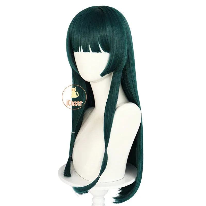 

New Maomao Cosplay Wig Anime The Apothecary Diaries Green Hair Flower Hairpin Kusuriya No Hitorigoto Halloween Party Women Girls