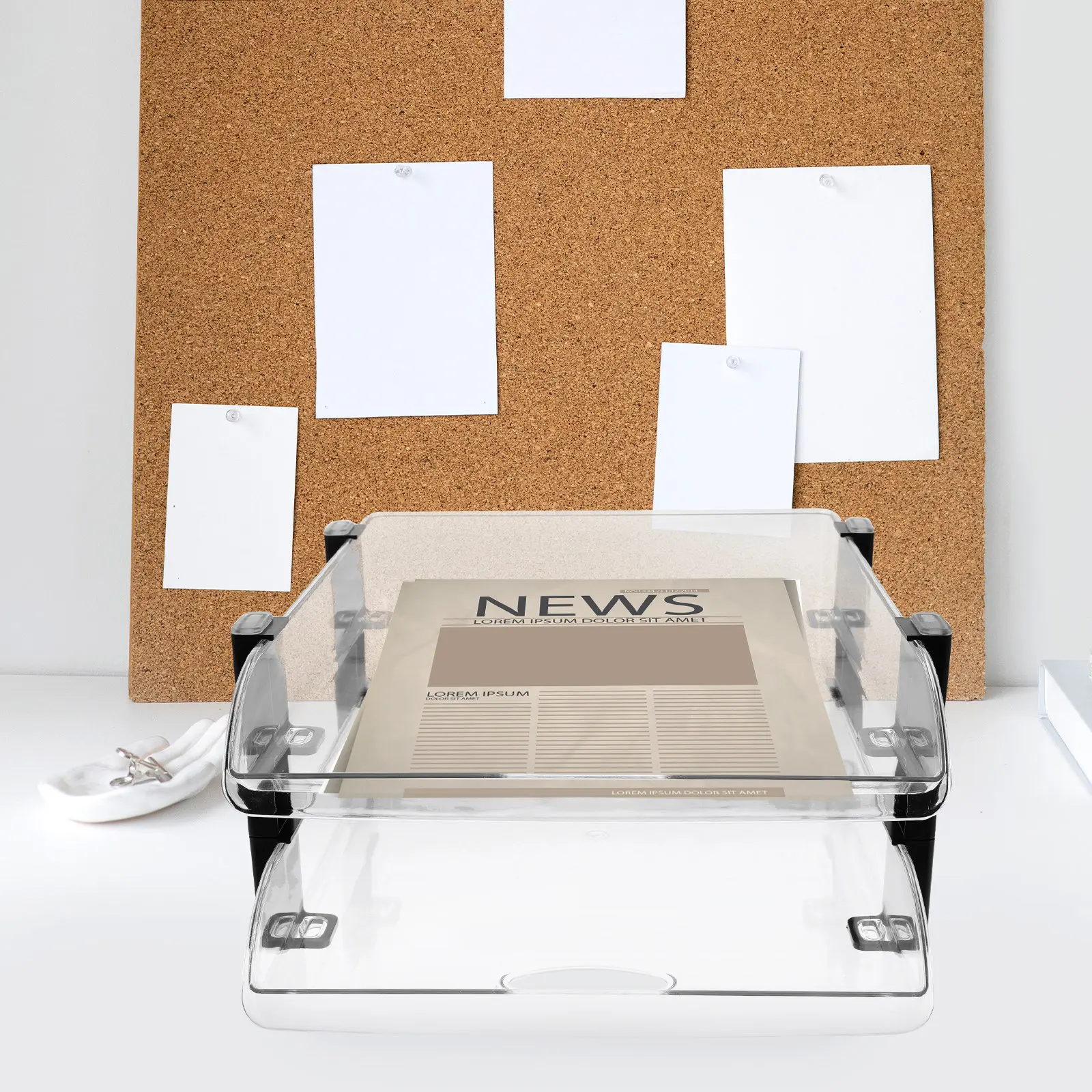 

Настольный органайзер для файлов большой вместимости: подставка для бумаг, лоток для папок, для офиса и класса