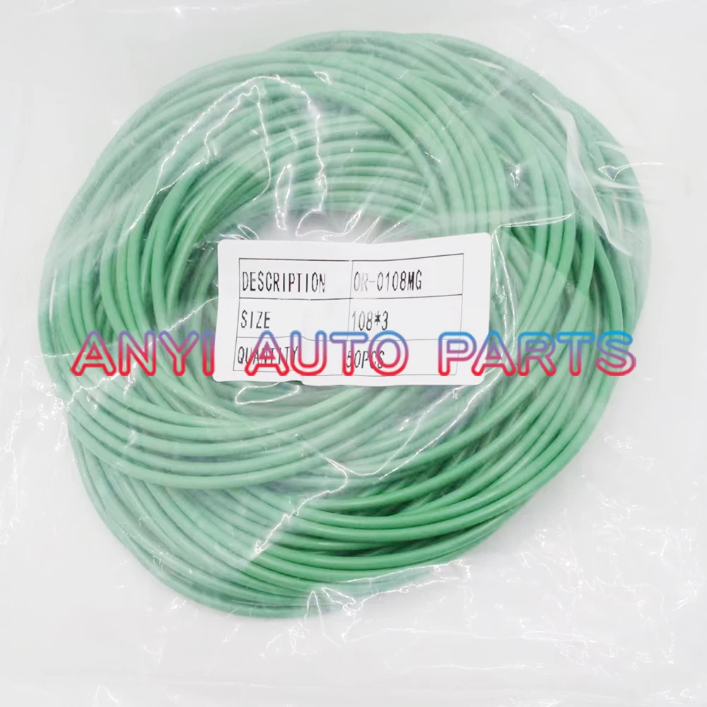 

(100pcs) OR-0108MG NBR air conditioning compressor cylinder gasket/O-ring 6P127 6P148 10PA15 10PA17 Green 114*108*3mm