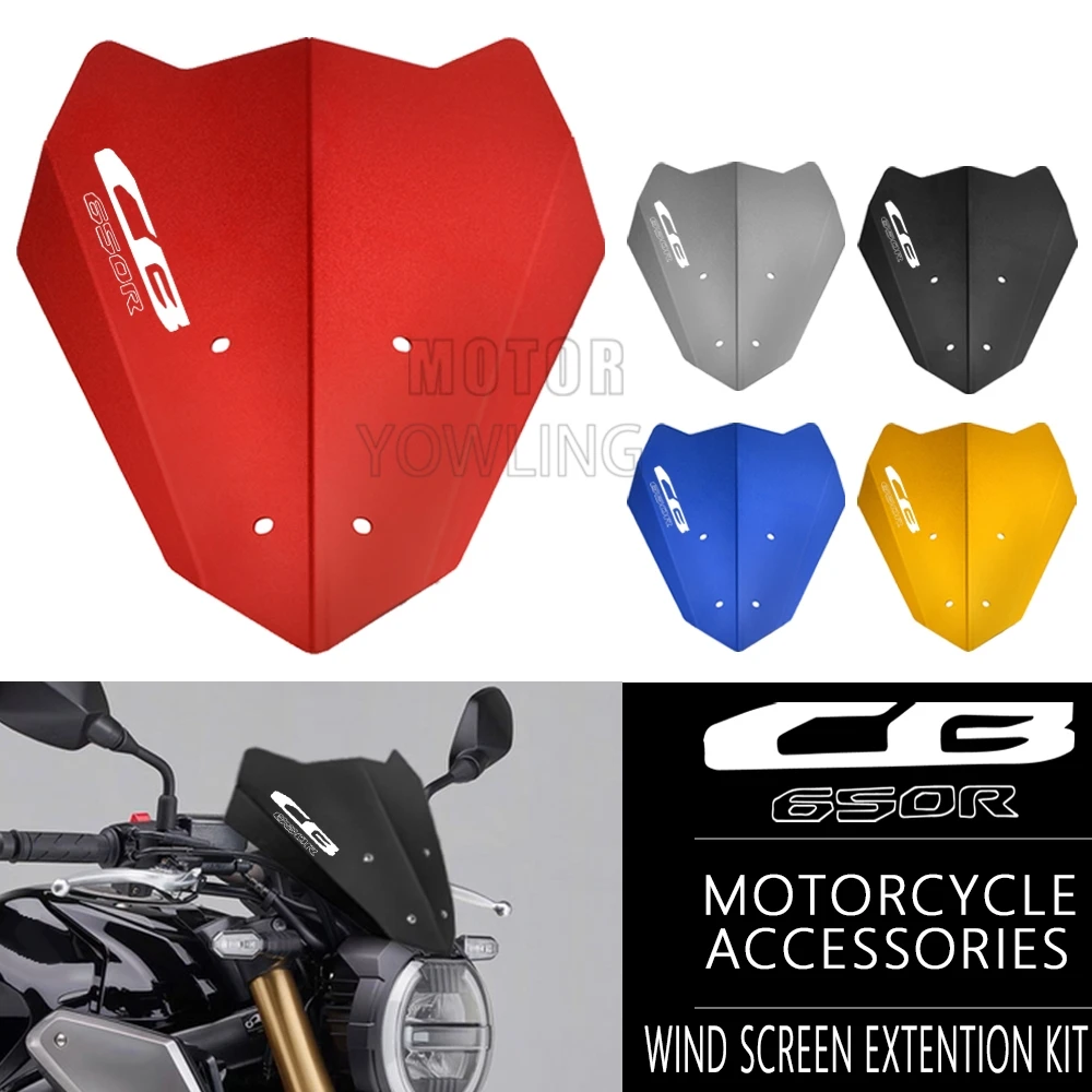 

For Honda CB650R CB 650R 650 R 2018 2019 2020 2022 2023 Motorcycle Windscreen Accessories Windshield Wind Shield Deflector Cover