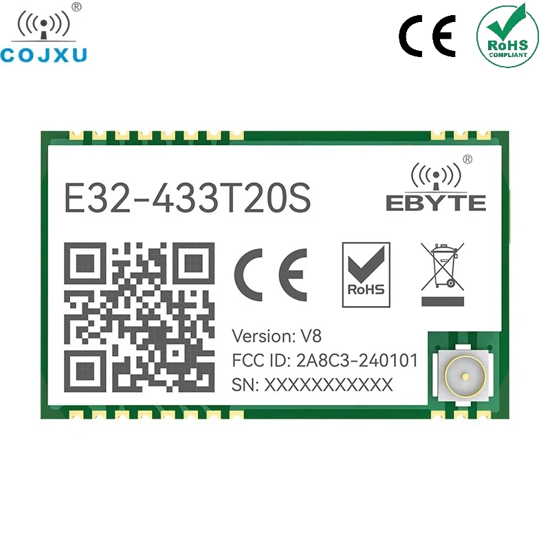 10pcs-lora-wireless-module-long-range-5km-433mhz-20dbm-smd-stamp-hole-connector-data-transmitter-e32-433t20s