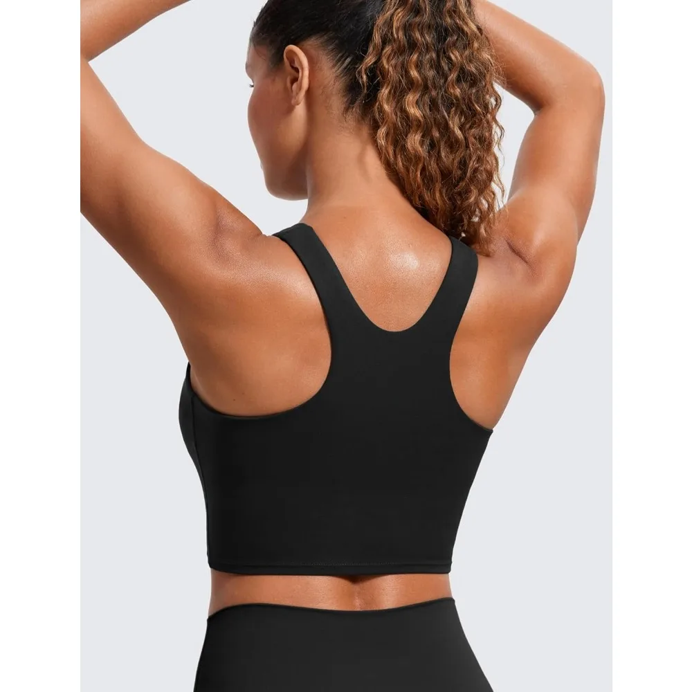 Seamless Unpadded Sports Bra for Women - Breathable Workout Tank Top, Yoga Fitness Bralette