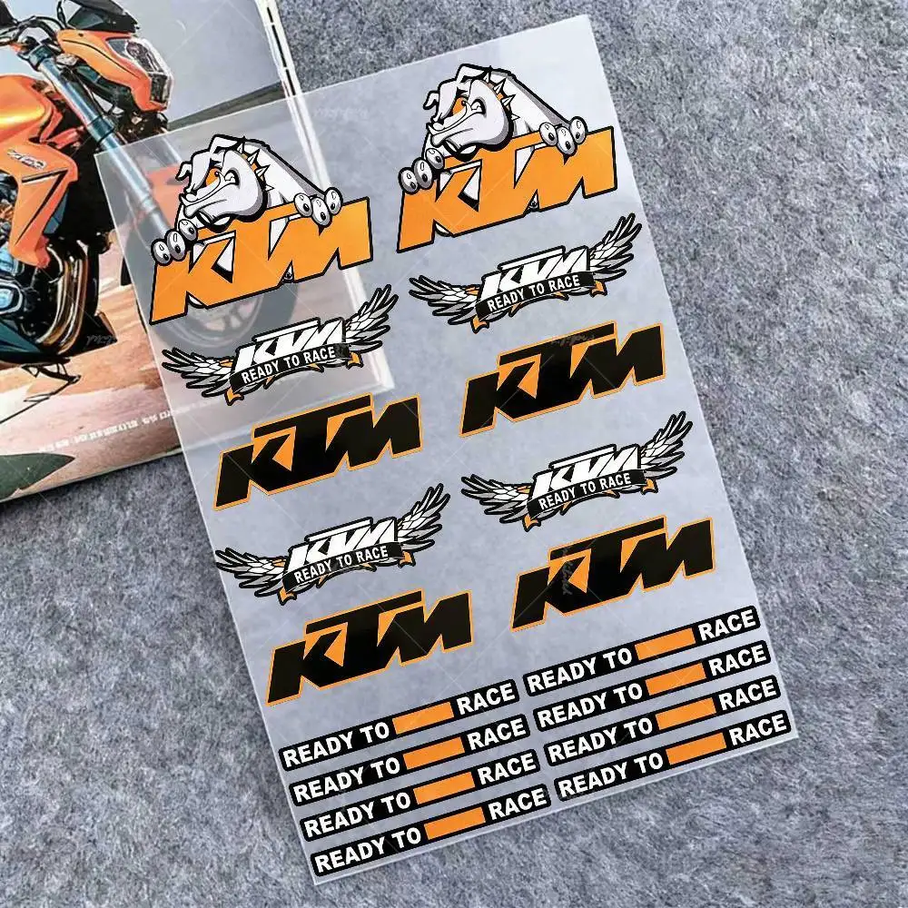 Für KTM Aufkleber Moto Sticker Auto Karosserie Stoßstange Fenster Motorrad Laptop Wände Vinyl Aufkleber Auto Tuning Zubehör
