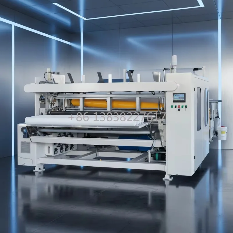 Toilet Paper Converting Machine with Embossing Function, Double-sided Design Ensures Soft Paper and Stable Layers