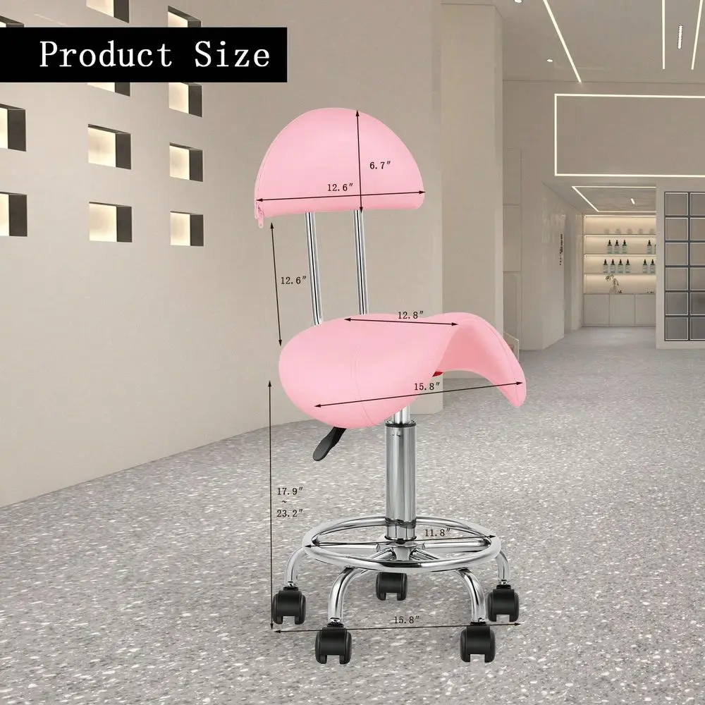 

Chair Rolling Swivel Chair With Soft Comfortable Cushion And Wheels Hydraulic Stool For Home Office Tattoo Salon Shop Use With