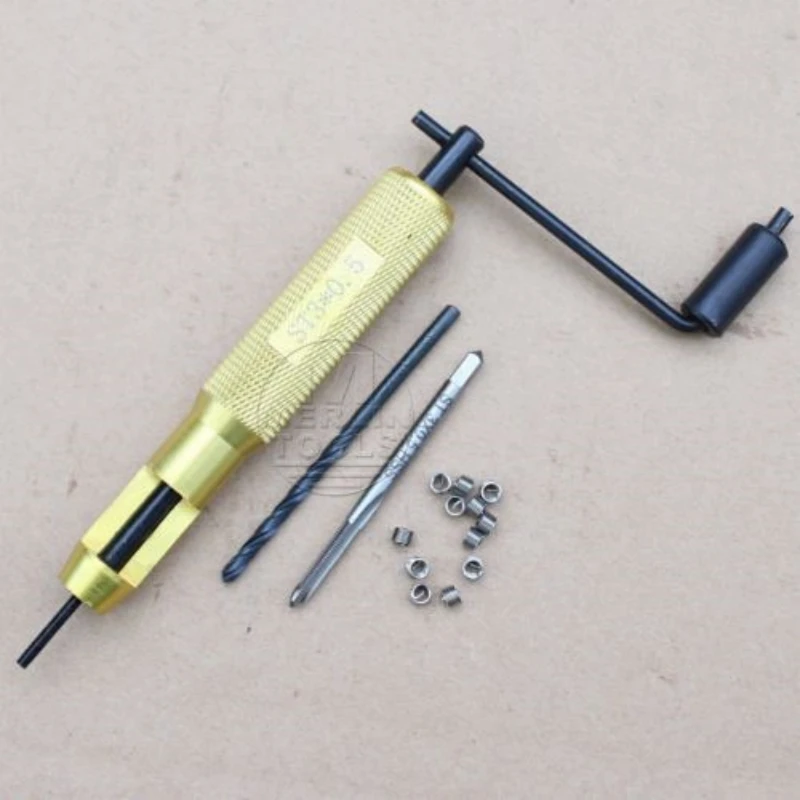 

Thread Repair Kit M2 M2.5 M3 M5 M6 M8 M10 M14 M16 M18 Helicoil Insert Installation Tool with Taps & Drill Bits Home Improvement