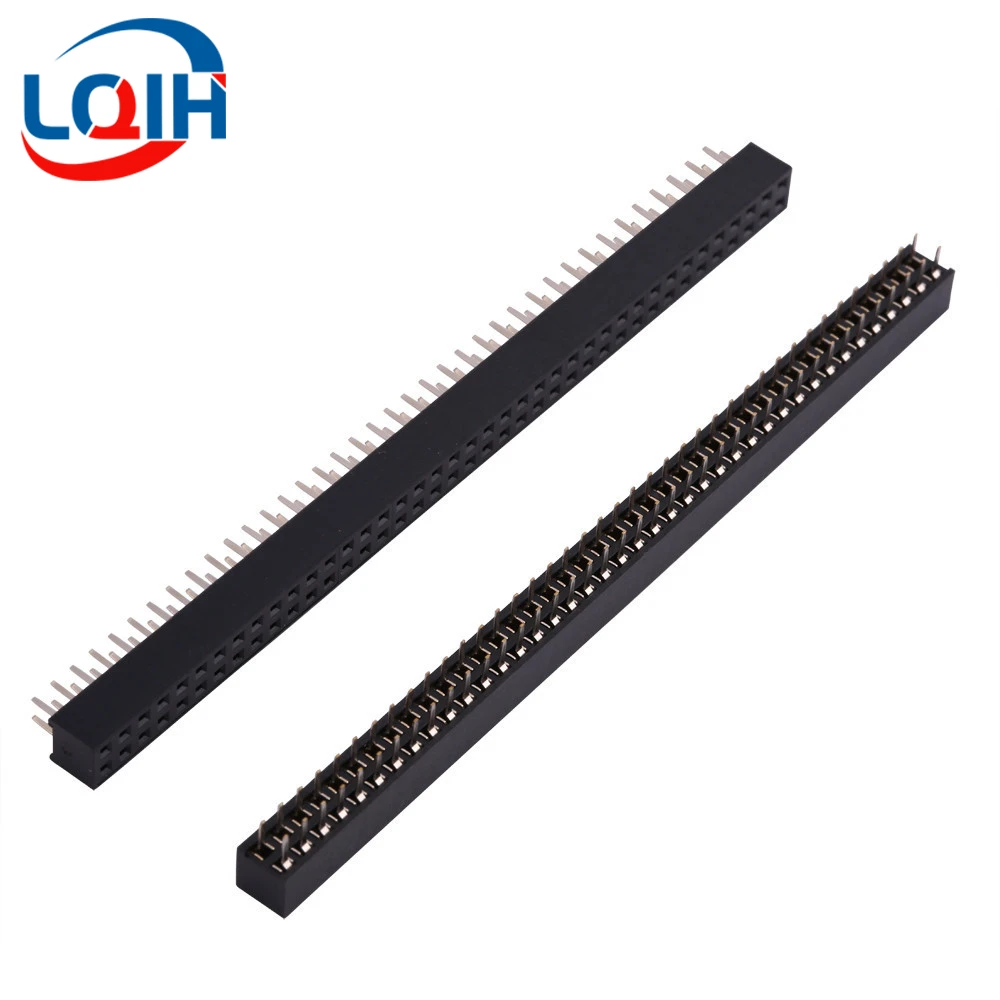 5CS Pitch 2.0Mm 1X40 2X40 Pin Enkele Dubbele Rij Rechte Hoek Rechte Smt Smd Ronde vrouwelijke Header Connector