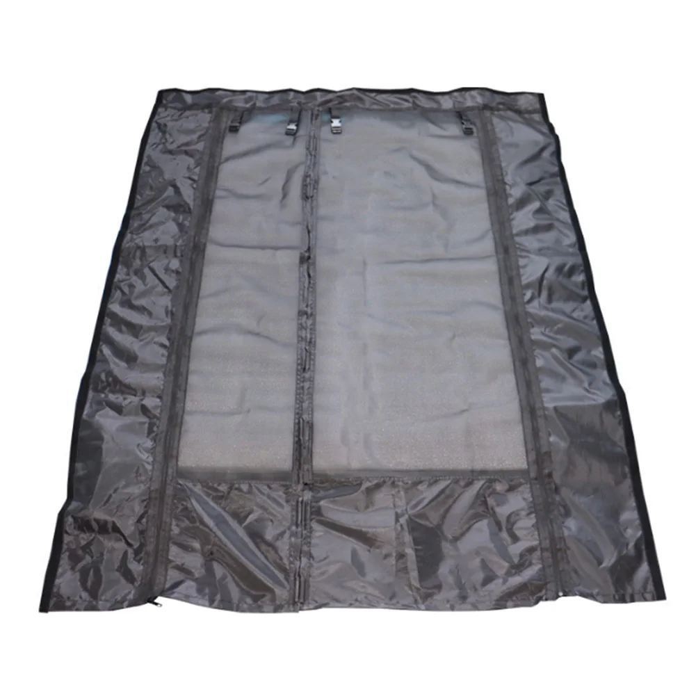 Black Magnetic Closure Curtain Campervan Curtain Screen Campervan Flexible Entry Options High-density Mesh Material